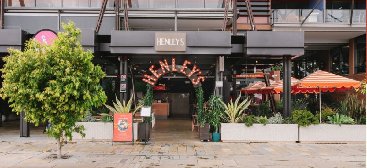 Henleys Bar and Kitchen entrance at King Street Wharf